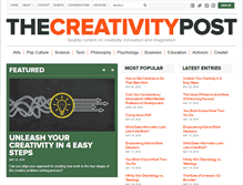 Tablet Screenshot of creativitypost.com